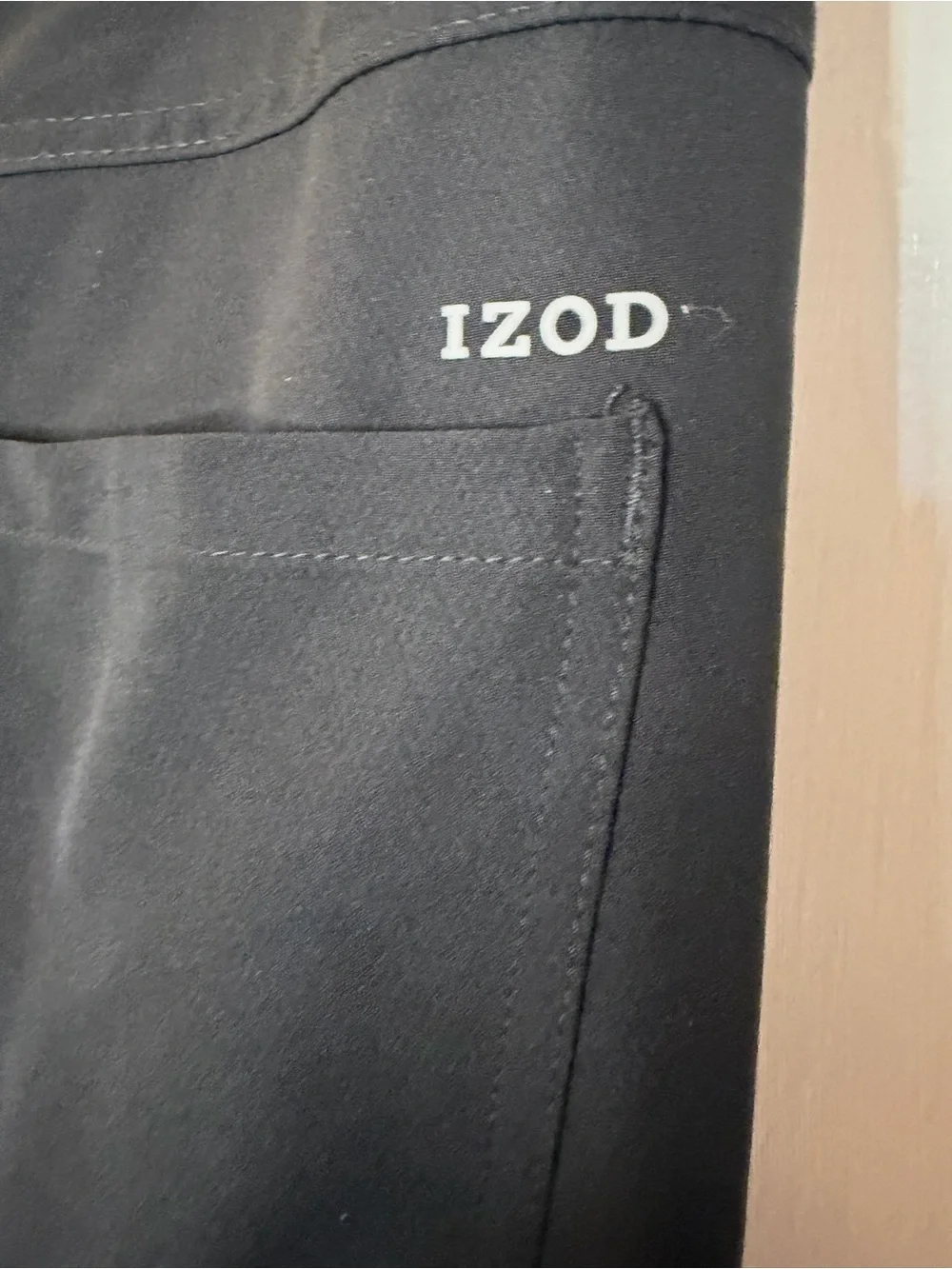 IZOD Golf Z-Series Men’s Black Flat Front Tapered Stretch Pants 34x32 45PF012